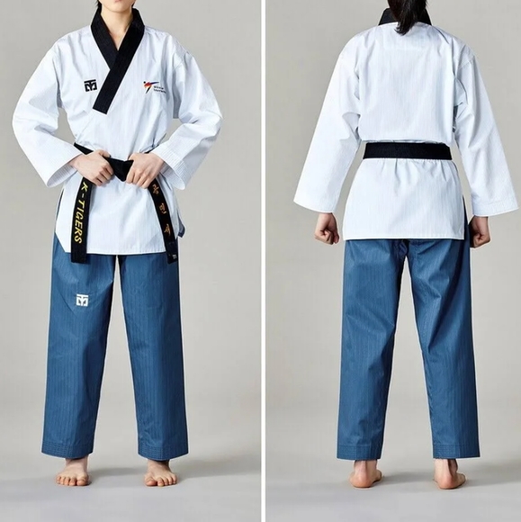 MOOTO Poomsae Dobk Taebek World Taekwondo USWC Uniform Set Women's M 160 - Picture 14 of 14